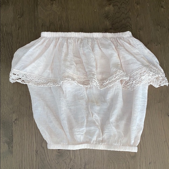 Revolve Lace Bandeau Tube Top - Picture 1 of 4